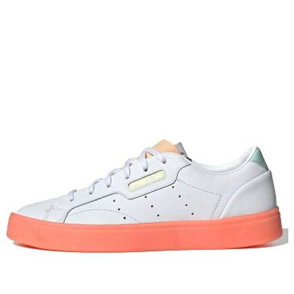 adidas アディダス レディース スニーカー 【(WMNS) adidas Sleek 'White Glow Orange' FW5463】 サイズ US_7(24.0cm)｜asty 16,188円