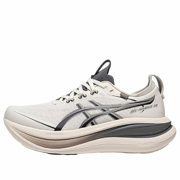 ASICS アシックス レディース スニーカー 【(WMNS) ASICS Gel-Nimbus 28 Go 'Cream Cement Grey' 1012C032-100】 サイズ US_5(22.0cm)|asty