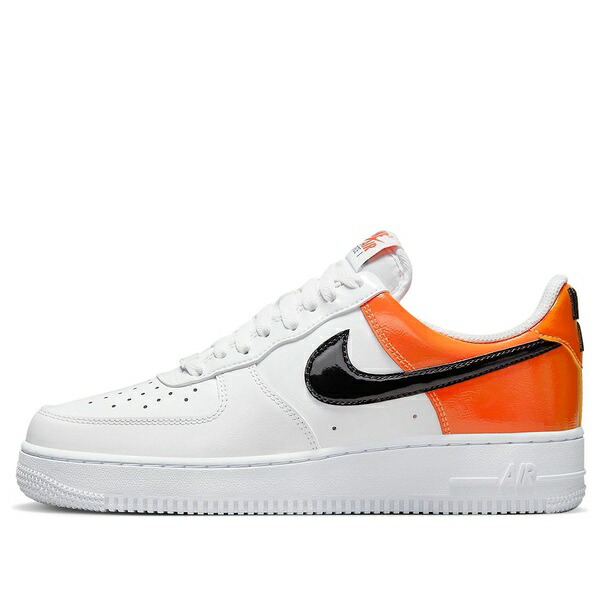 Nike ナイキ レディース スニーカー 【(WMNS) Nike Air Force 1 '07 ESS 'White Black Orange' DJ9942-103】 サイズ US_8(25.0cm)|asty