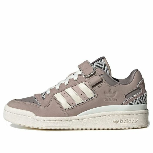 adidas アディダス レディース スニーカー GRAY/WHITE 【(WMNS) adidas Forum Low \'Criss-Cross Pattern - Taupe Oxide\' GY0020】 サイズ US_6(23.0cm)|asty