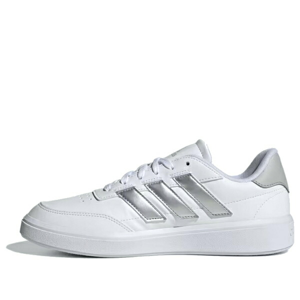 adidas アディダス レディース スニーカー White/Sliver 【(WMNS) adidas Courtblock Shoes \u0027White Silver\u0027 IF6465】  大きさ US_6(23.0糎)