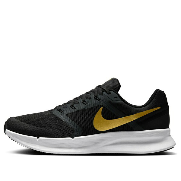Nike ナイキ メンズ スニーカー 【Nike Run Swift 3 \u0027Black Anthracite White Metallic Gold\u0027 DR2695-010】  大いさ US_12(30.0珊) 靴-メンズ靴