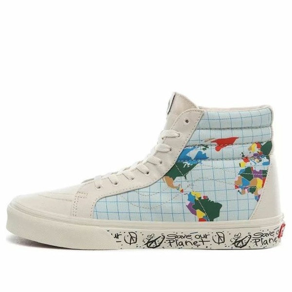 Vans バンズ メンズ スニーカー 【Vans Save Our Planet x SK8-HI Reissue \u0027White Multi\u0027 VN0A4BV8T2V】  大きさ US_M_3.5