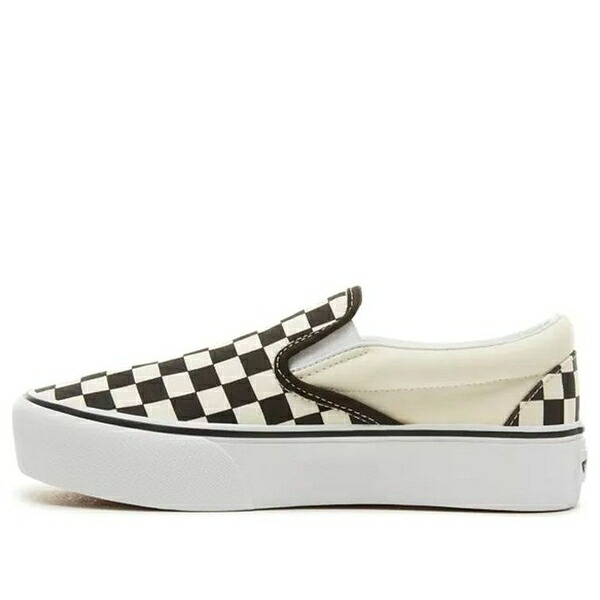 Vans バンズ メンズ スニーカー 【Vans Classic Slip-On Platform \u0027Checker - Black White\u0027 VN00018EBWW】  大きさ US_6.5(24.5糎)