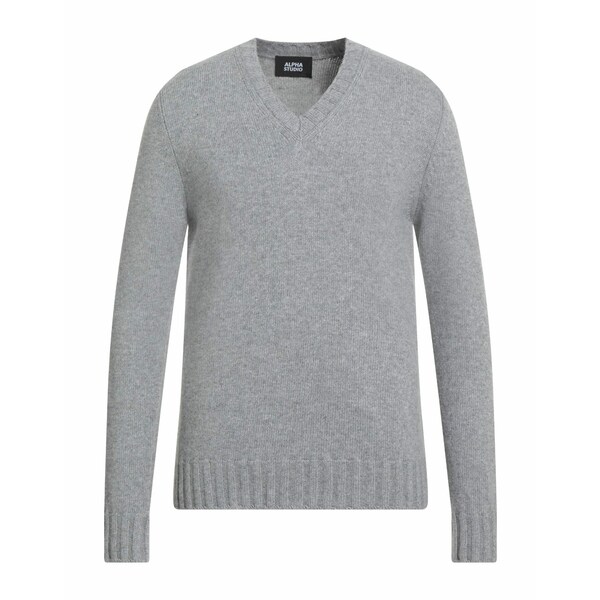 【送料無料】 アルファス テューディオ メンズ ニット&セーター アウター Sweaters Grey