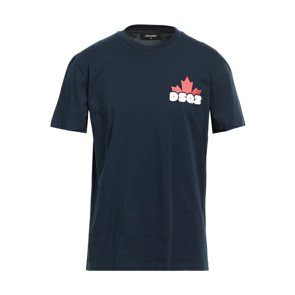 【送料無料】 ディースクエアード メンズ Tシャツ トップス T-shirts Blue|asty