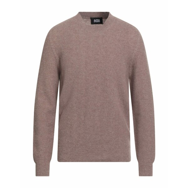 【送料無料】 アルファス テューディオ メンズ ニット&セーター アウター Sweaters Brown