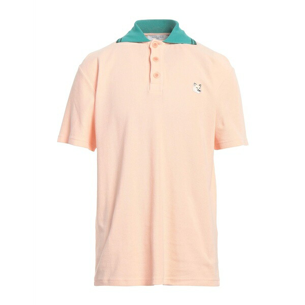 【送料無料】 メゾン キツネ メンズ Tシャツ トップス Polo shirts Orange