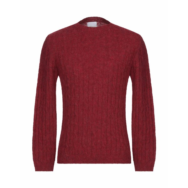 【貨物輸送無料】 呼びりん材木 メンズ 編み物\u0026プルオーバー アウター Sweaters Red