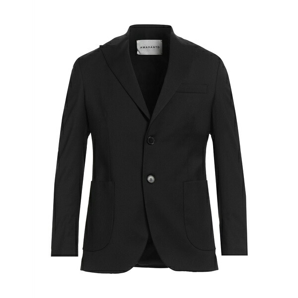 【送料無料】 アマラント メンズ ジャケット＆ブルゾン アウター Blazers Black