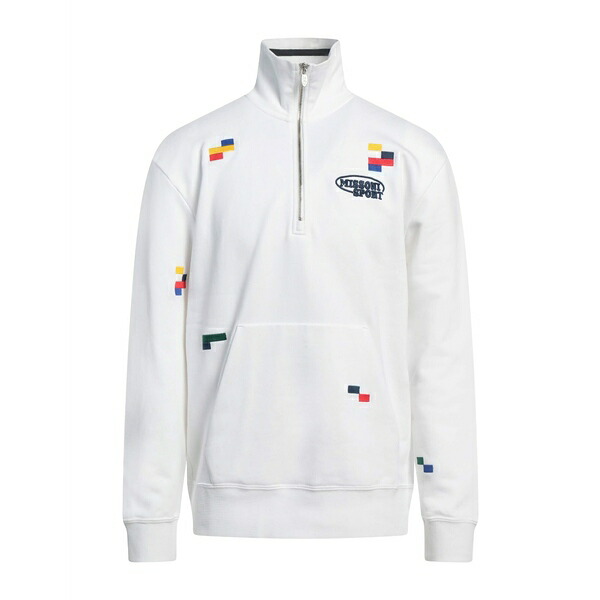 【送料無料】 ミッソーニ メンズ パーカー・スウェットシャツ アウター Sweatshirts White