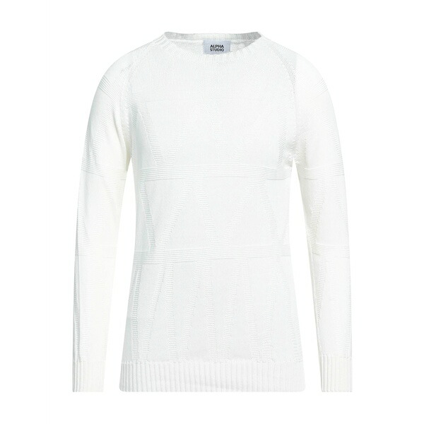 【送料無料】 アルファス テューディオ メンズ ニット&セーター アウター Sweaters White