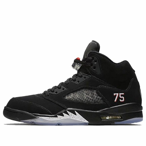 Air Jordan ジョーダン メンズ スニーカー 【Air Jordan 5 Psg 75 logo 'Black' AV9175-001】 サイズ US_8(26.0cm)｜asty