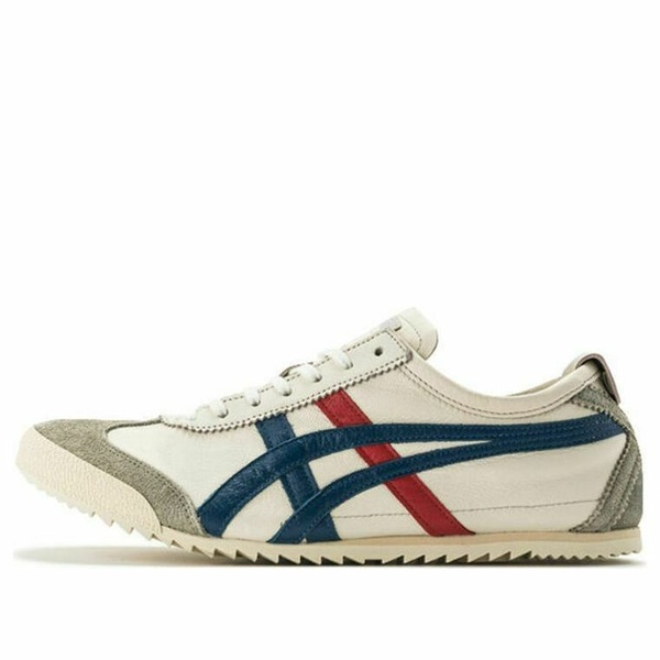 Onitsuka Tiger オニツカタイガー メンズ スニーカー  【Onitsuka Tiger Mexico 66  \u0027Cream White Grey Blue\u0027 1181A435-100】  大きさ US_11.5(29.5糎)