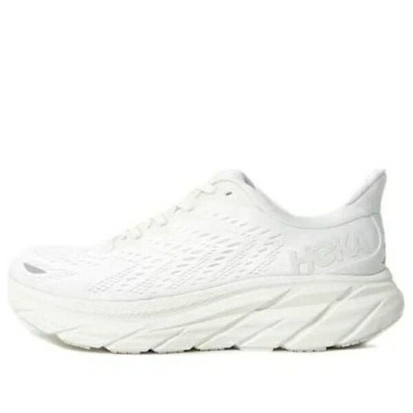 HOKA ONE ONE ホカオネオネ メンズ スニーカー 【HOKA ONE ONE Clifton 8 \'Triple White\' 1119393-WWH】 サイズ US_8.5(26.5cm)|asty