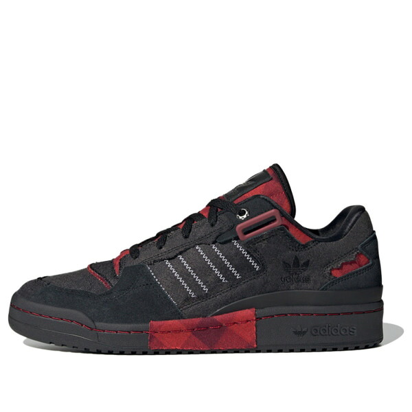 adidas アディダス メンズ スニーカー  【adidas originals Forum Exhibit Low \u0027Black Red\u0027 HQ8417】  大いさ US_11(29.0珊) スニーカー-メンズ靴-靴