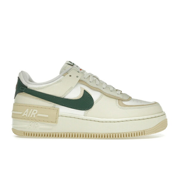 Nike ナイキ レディース スニーカー  【Nike Air Force 1 Low Shadow Coconut Milk Fir (Women\u0027s)】  大きさ US_7(24.0糎) Coconut Milk/Campfire Orange/Pale Vanilla/Fir