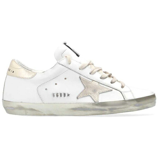 Golden Goose ゴールデングース レディース スニーカー 【Golden Goose Super-Star White Gold Sparkle (Women's)】 サイズ US_9(26.0cm) White/Gold/Sparkle|asty