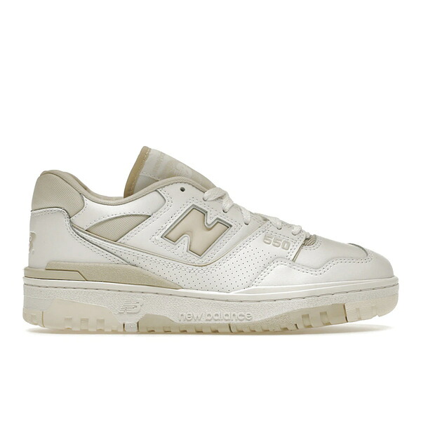 New Balance ニューバランス レディース スニーカー 【New Balance 550 Silver Birch (Women's)】 サイズ US_8(25.0cm) White/Silver Birch/Beige｜asty