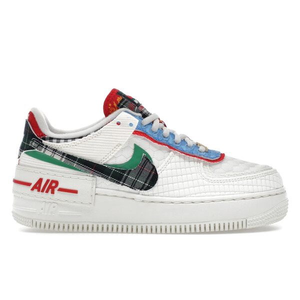 Nike ナイキ レディース スニーカー 【Nike Air Force 1 Low Shadow Sail Classic Green University Blue (Women's)】 サイズ US_9.5(26.5cm) Sail/Classic Green/University Blue/Multicolor|asty