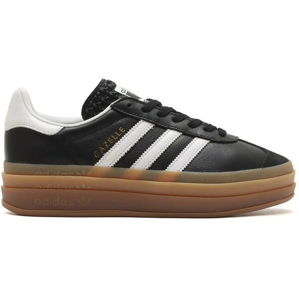 adidas アディダス レディース スニーカー  【adidas Gazelle Bold atmos Black White Gum】  大きさ US_8(25.0糎) Core Black/Footwear White/Gold Metallic