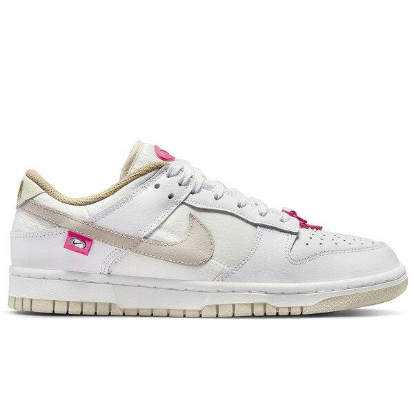 Nike ナイキ レディース スニーカー 【Nike Dunk Low Pink Bling (Women's)】 サイズ US_8.5(25.5cm) White/String-Summit White-Khaki-Hyper Pink｜asty 27,170円
