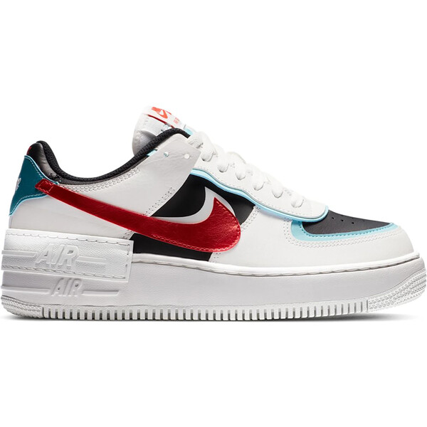 Nike ナイキ レディース スニーカー  【Nike Air Force 1 Low Shadow Bleached Aqua Chile Red (Women\u0027s)】  大きさ US_8.5(25.5糎) Summit White/Bleached Aqua-Black-Chile Red