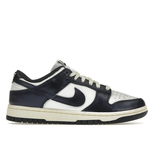 Nike ナイキ レディース スニーカー 【Nike Dunk Low PRM Vintage Navy (Women's)】 サイズ US_W_10.5 White/Midnight Navy-Coconut Milk|asty
