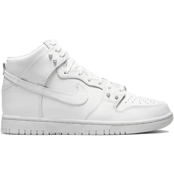 Nike ナイキ レディース スニーカー 【Nike Dunk High SE Pearl White (Women's)】 サイズ US_8.5(25.5cm) White/White-Metallic Silver-Sail｜asty