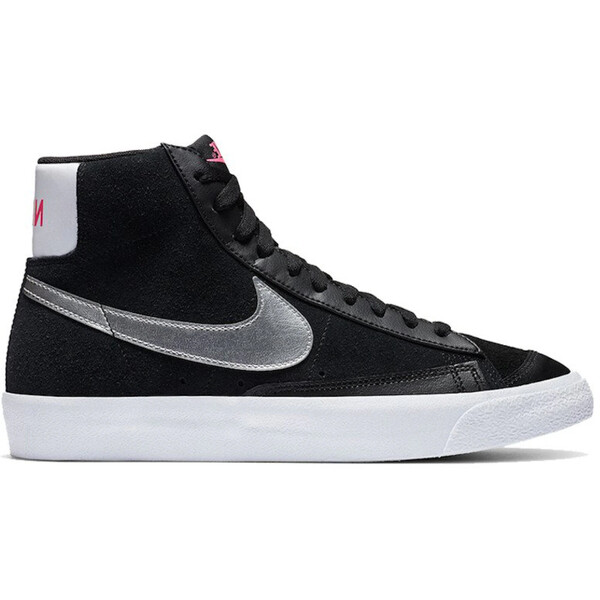 Nike ナイキ レディース スニーカー 【Nike Blazer 77 Mid Vintage Black Metallic Silver (Women's)】 サイズ US_W_12 Black/White/Pink Blast/Metallic Silver｜asty 34,970円
