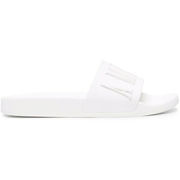 AMIRI アミリ メンズ スニーカー 【AMIRI Pool Slide Debossed White White】 サイズ US_M_13 White/White|asty