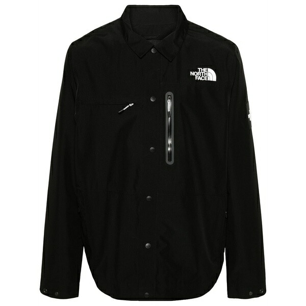 北の方人間の顔 メンズ 上衣＆上衣 アウター Amos logo-appliqu茫漏 shirt jacket Black