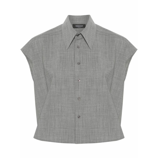 ファビアナ フィリッピ レディース シャツ トップス M茫漏lange cropped shirt Grey|asty