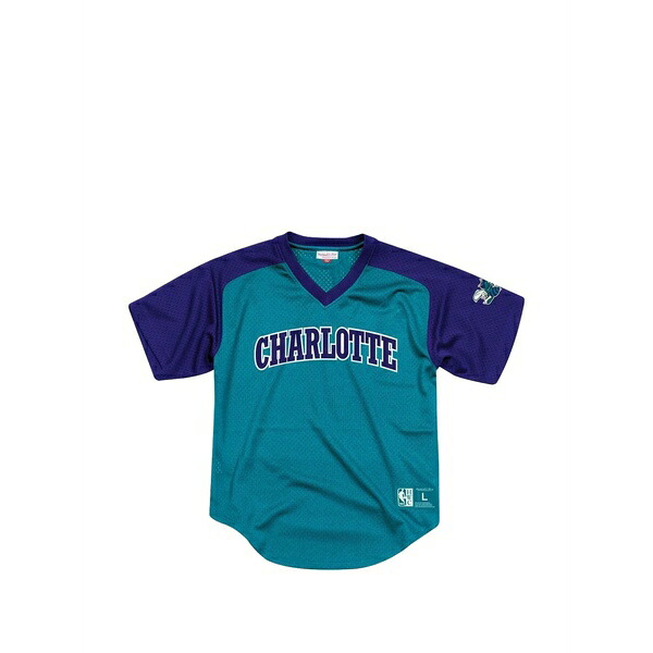 ミッチェル\u0026ネス メンズ プルオーバー トップス  nba final seconds charlotte hornets v-neck t-shirt  Green