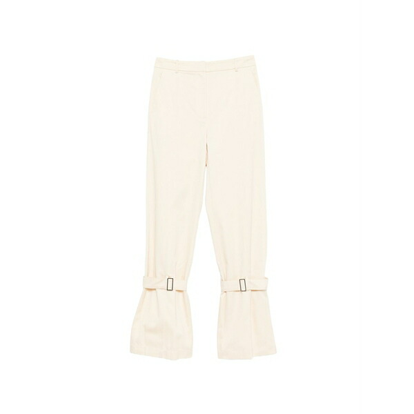 パトリツィア ペペ レディース カジュアルパンツ ボトムス Strap cotton trousers Neutrals｜asty