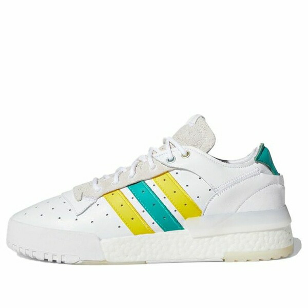 adidas アディダス レディース スニーカー White/Green 【(WMNS) adidas Rivalry Rm Low White Green FV4181】  サイズ US_9(26.0cm)