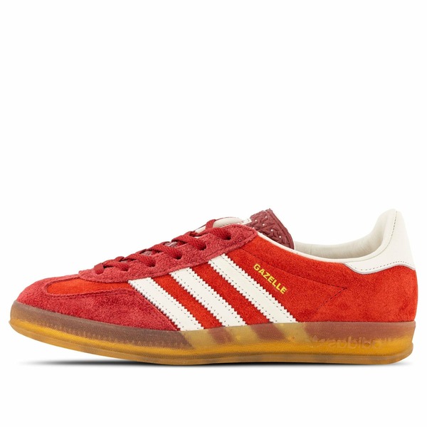 adidas アディダス レディース スニーカー Active Maroon/Off White/Gum 【(WMNS) adidas Gazelle Indoor \u0027Red White\u0027 IE1051】  大きさ US_7.5(24.5糎)