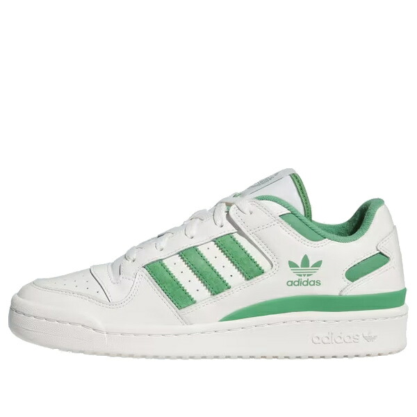 adidas アディダス レディース スニーカー Cloud White/Preloved Green/Cloud White 【(WMNS) adidas Forum Low CL 'White Preloved Green' IG3778】 サイズ US_7(24.0cm)｜asty