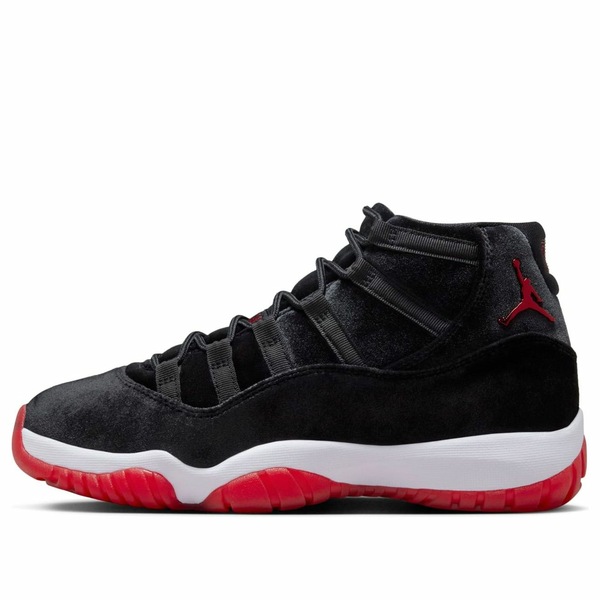 Air Jordan ジョーダン レディース スニーカー Black/Gym Red/White 【(WMNS) Air Jordan 11 'Bred Velvet' DB5457-061】 サイズ US_9(26.0cm)｜asty