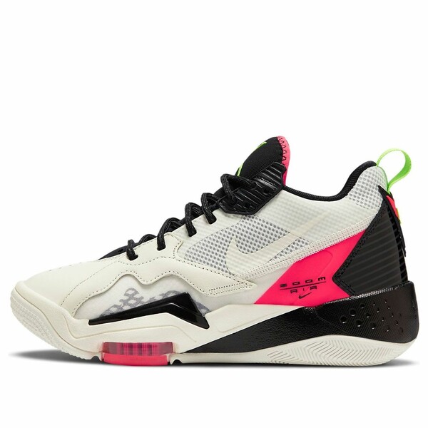 Air Jordan ジョーダン レディース スニーカー Sail/Black/Flash Crimson/Electric Green/Hyper Violet 【(WMNS) Air Jordan Zoom \u002792 \u0027White Flash Crimson\u0027 CK9184-100】  大きさ US_5(22.0糎)