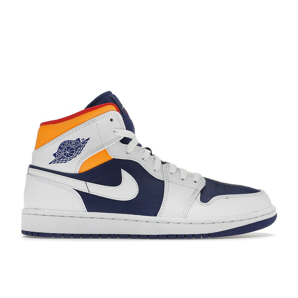 Jordan ジョーダン メンズ スニーカー  【Jordan 1 Mid Royal Blue Laser Orange】  大きさ US_M_15 White/Deep Royal Blue-Track Red-Laser Orange