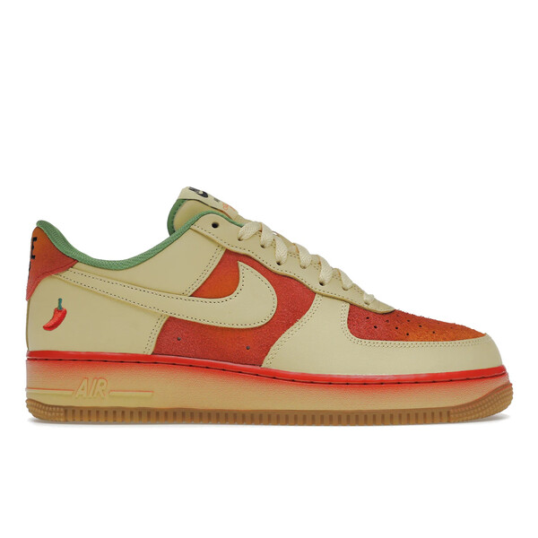 Nike ナイキ メンズ スニーカー  【Nike Air Force 1 Low \u002707 Chili Pepper】  大きさ US_7(25.0糎) Lemon Wash/Lemon Wash-University Red