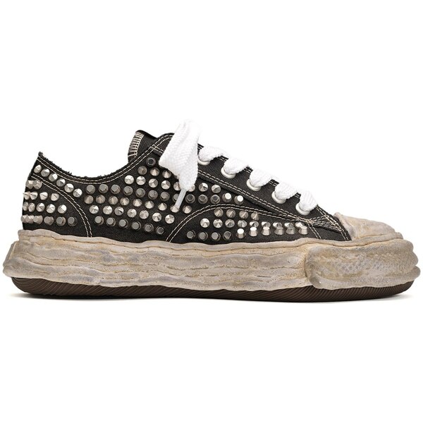 Maison Mihara Yasuhiro ミハラヤスヒロ メンズ スニーカー  【Maison Mihara Yasuhiro Peterson 23 OG Sole Studded Canvas Low Black】  大いさ US_11.5(29.5糎) Black スニーカー-メンズ靴