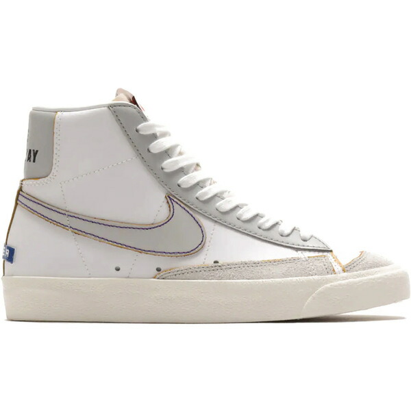 Nike ナイキ レディース スニーカー  【Nike Blazer Mid 77 Label Maker (Women)】  サイズ US_W_10 White/Varsity Royal-Neutral Grey-Fear Purple