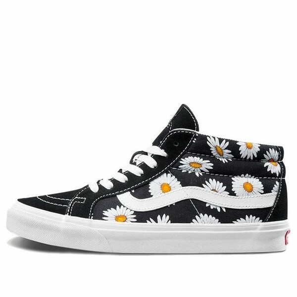 Vans バンズ メンズ スニーカー 【Vans SK8-Mid Flower Pattern \u0027Black White\u0027 VN0A391FTOZ】  大きさ US_M_4.5