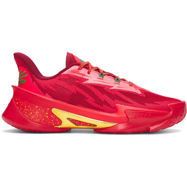 Under Armour アンダーアーマー メンズ スニーカー  【Under Armour Curry Series 7 Christmas With The Currys】  大いさ US_12(30.0珊) Red/Racer Red/Team Kelly Green メンズ靴-スニーカー