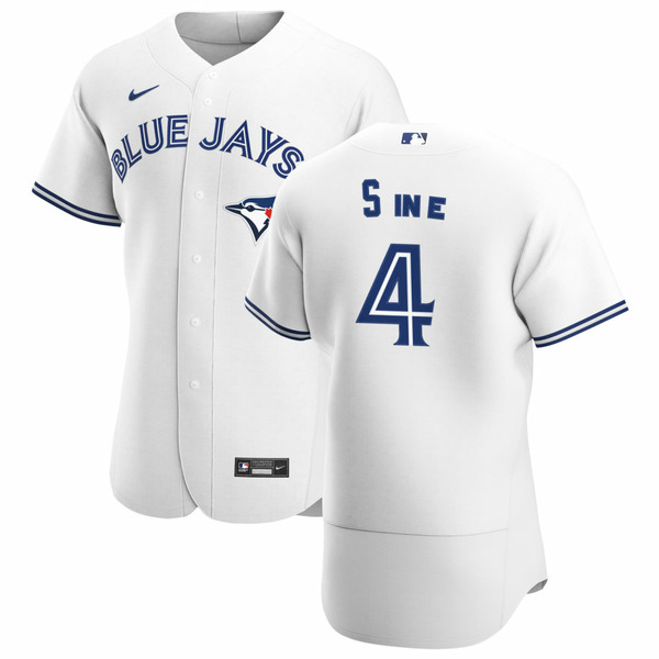 激安直営店 ナイキ メンズ ユニフォーム トップス Toronto Blue Jays Nike Home Authentic Custom  Jersey White