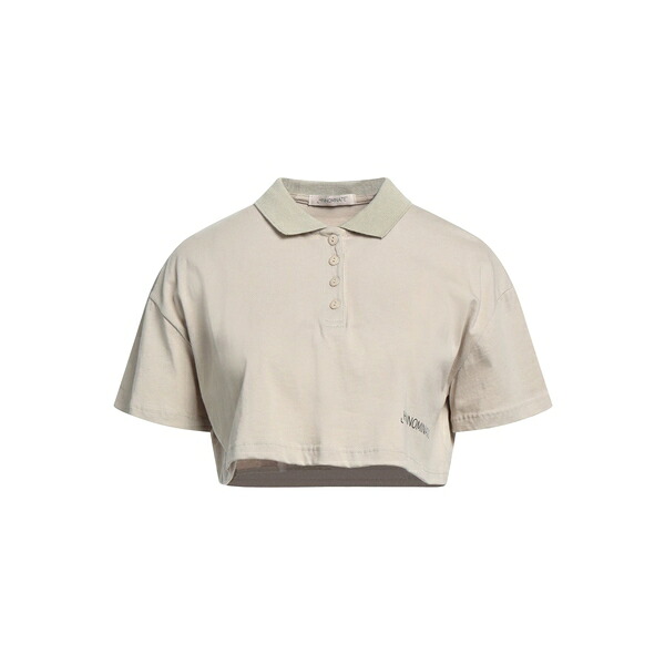 【送料無料】 ヒノミネイト レディース Tシャツ トップス Polo shirts Beige