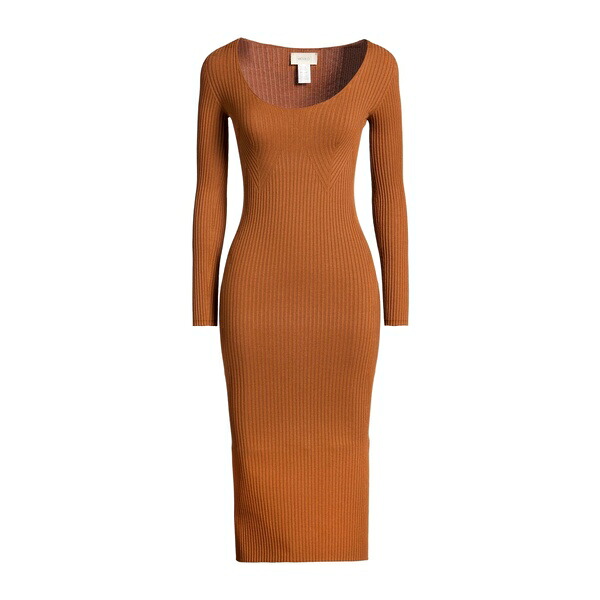 【貨物輸送無料】 ヴィコロ レディース 衣装 トップス Midi dresses Brown
