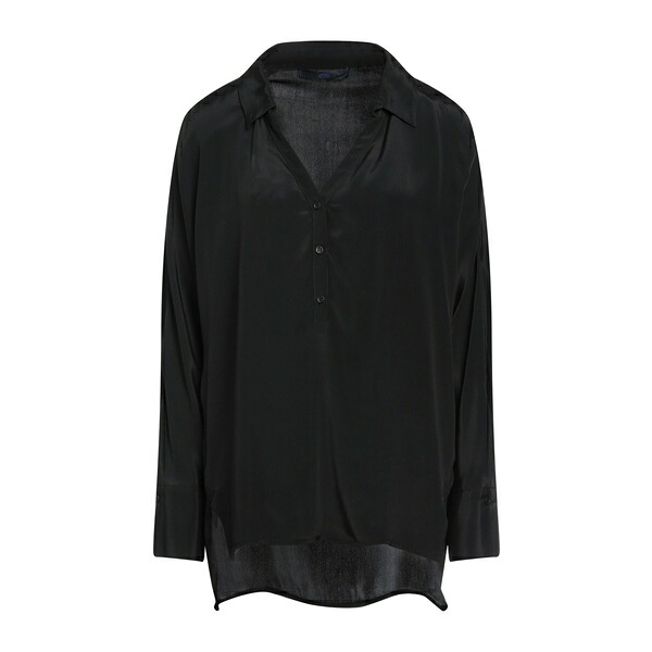 【貨物輸送無料】 レ コパン レディース ティーシャツ トップス Tops Black トップス-Tシャツ・カットソー